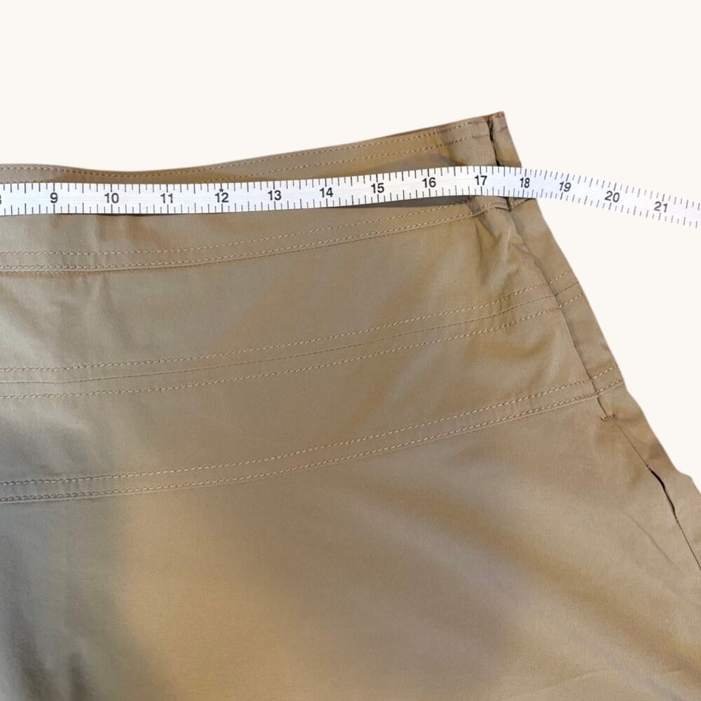 ATHLETA Women's Skort Size 14 Khaki Tan Everyday Skirt Athletic - Picture 4 of 8
